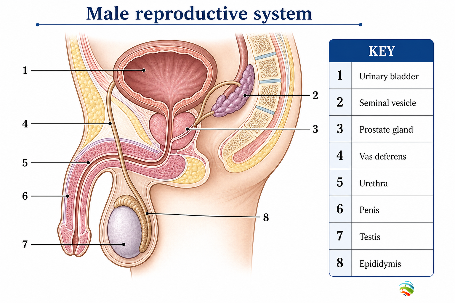 Human male reproductive system